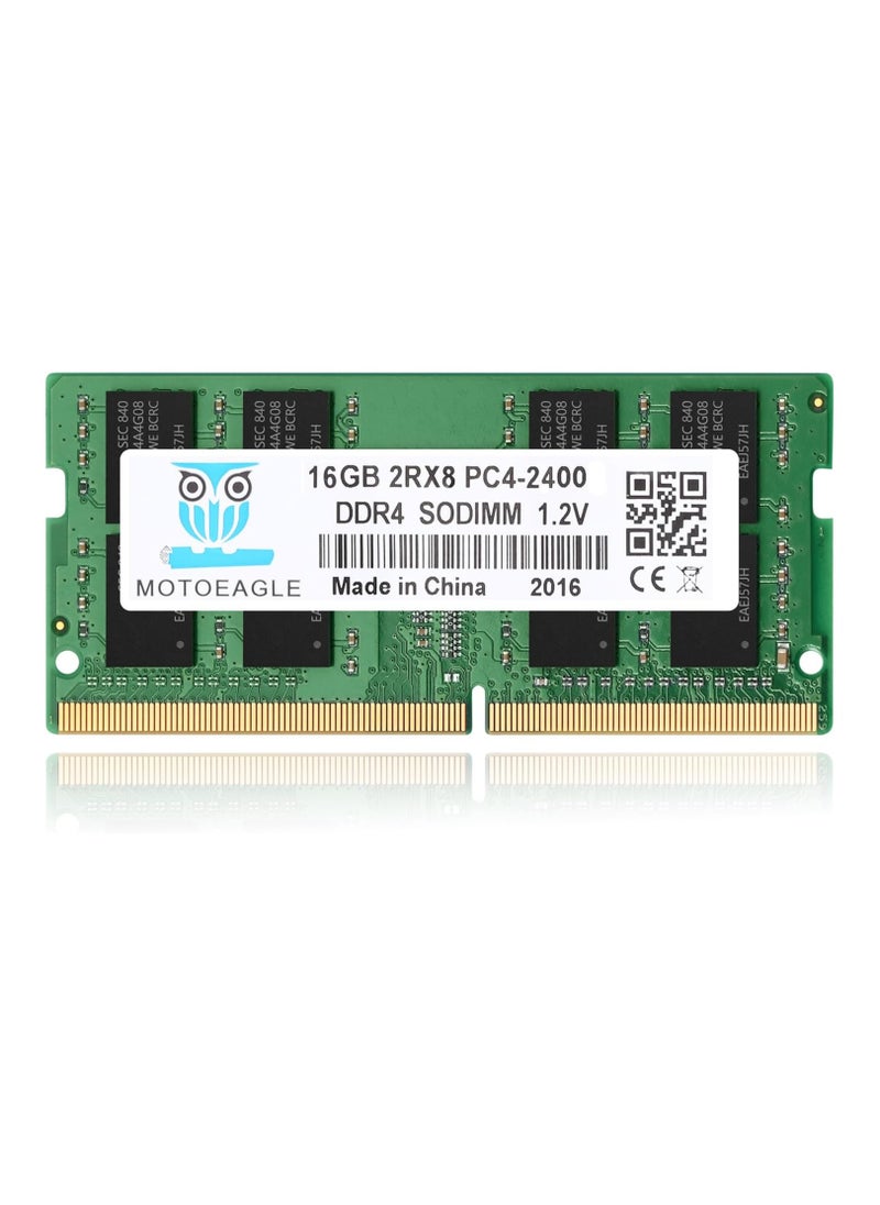 Generic 16GB DDR4 2400MHz SODIMM 2RX8 PC4-19200 (PC4-2400T) CL17 Non-ECC Laptop RAM Memory Single 16GB RAM Module | DDR4 SO-DIMM 260-Pin | Speeds up to 2400MHz, PC4-19200 / PC4-2400T  - Image 1