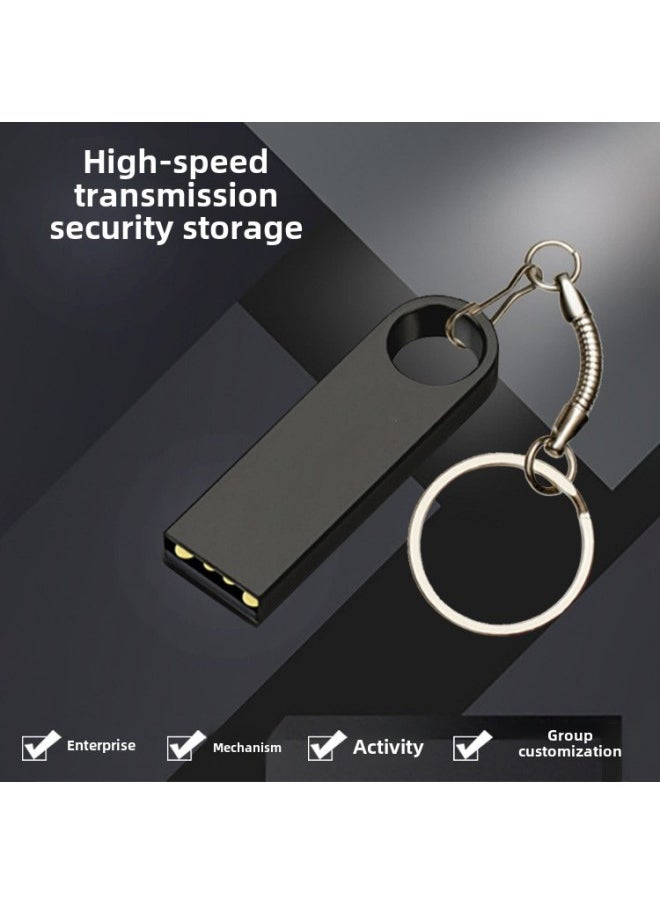 قرص U 32gU قرص سيارة U قرص موسيقى بدون فقدان 16gU قرص معدني U قرص دوار U قرص 64GSE9 USB سعة القرص: 3.0 فضي 16 جرام  - Image 3