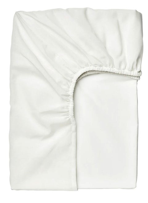 Single Fitted Bed Sheet White 90 x 200 cm