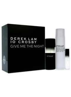 Derek Lam Derek Lam 10 Crosby - Give Me The Night - 3 Pc | Set - 3.4 Oz Eau De Parfum, 0.3 Oz Eau De Parfum, 8 Oz Fragrance Mist - Mysterious, Rich, Warm Scent For Women - Floral, Powder, Amber Perfume Spray  - Image 3