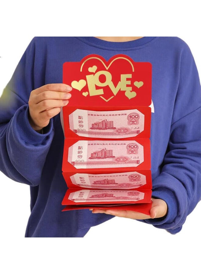 TaTanice Birthday Red Packet Birthday Gift Giving Blessing Red Packet Bag Folding Six Card Slot Red Packet Universal Lucky Money Packet - Image 2