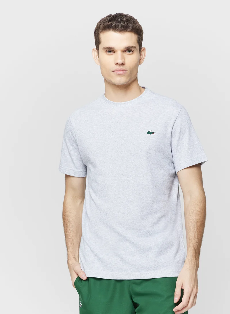 لاكوست Ultra Dry Printed Crew Neck T-Shirt