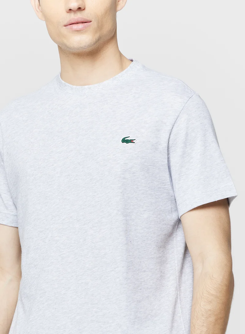 LACOSTE  Ultra Dry Printed Crew Neck T-Shirt for Men | Best Price UAE
