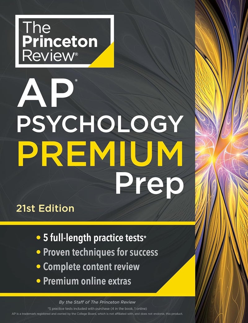 Princeton Review AP Psychology Premium Prep, 21st Edition: 5 Practice Tests + Complete Content Review + Strategies & Techniques - Image 1