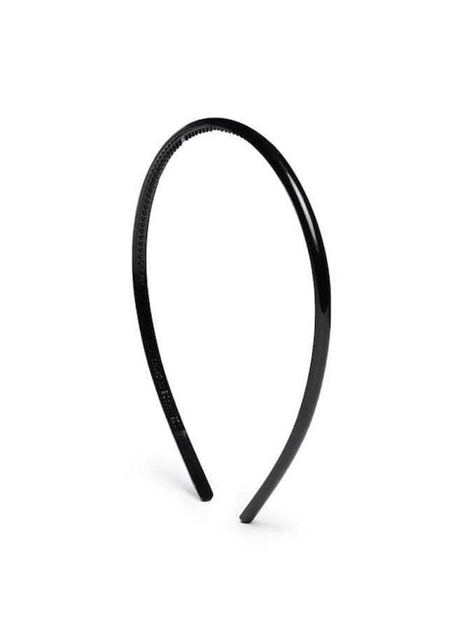 Truvic Pack of 5 Black Plastic Hairbands with Comb for Unisex - Image 5
