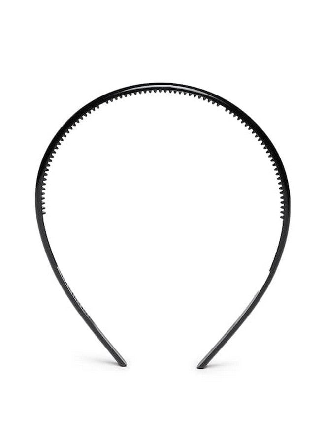 Truvic Pack of 5 Black Plastic Hairbands with Comb for Unisex - Image 4