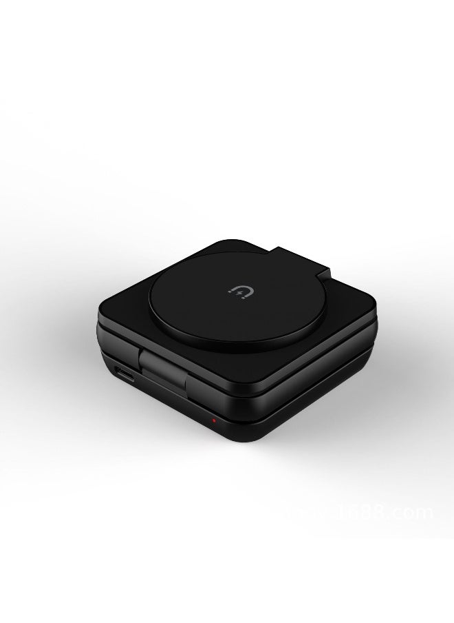15W Magnetic 3-in-1 Wireless Charging Station – A Sleek, Foldable Charging Base With An Illuminated Stand, Designed For MagSafe-Compatible Devices. Efficiently Powers Your Smartphone, Smartwatch, And AirPods Simultaneously, Keeping Your Workspace Organized While Ensuring Your Essentials Stay Charged Anytime, Anywhere. Perfect For Home, Office, Or Travel.