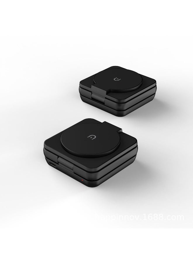 15W Magnetic 3-in-1 Wireless Charging Station – A Sleek, Foldable Charging Base With An Illuminated Stand, Designed For MagSafe-Compatible Devices. Efficiently Powers Your Smartphone, Smartwatch, And AirPods Simultaneously, Keeping Your Workspace Organized While Ensuring Your Essentials Stay Charged Anytime, Anywhere. Perfect For Home, Office, Or Travel.