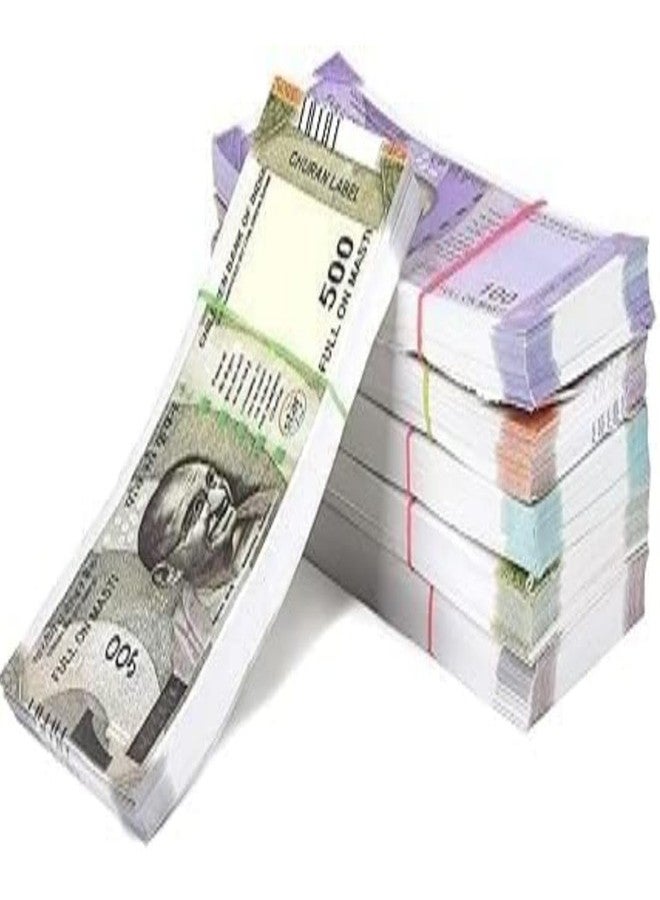 YOOKO Dummy Playing Money Fake Notes for Kids | Pretend Play Toy Currency | 120 Notes (20 × 6 Sets) | Multicolor | Gag & Learning Toy - Image 1