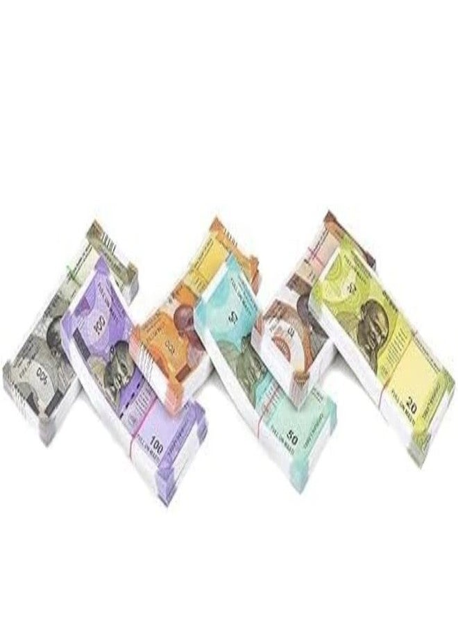 YOOKO Dummy Playing Money Fake Notes for Kids | Pretend Play Toy Currency | 120 Notes (20 × 6 Sets) | Multicolor | Gag & Learning Toy - Image 2