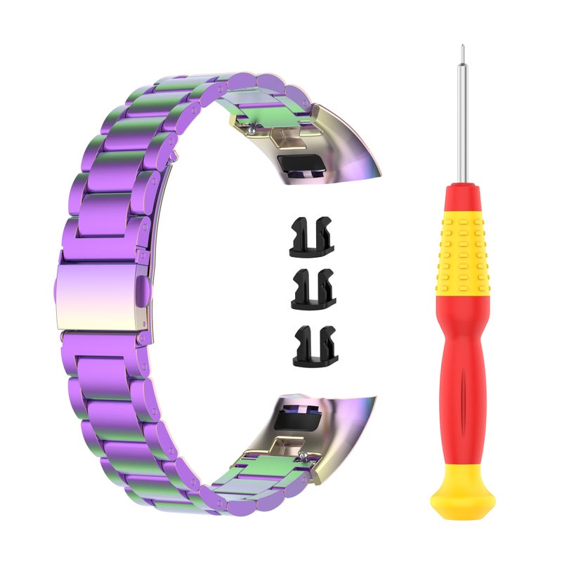 For Huawei Honor Glory Bracelet 3/4B19/Glory Bracelet 5 Crs-B19S Three Beads Stainless Steel Strap - Image 5