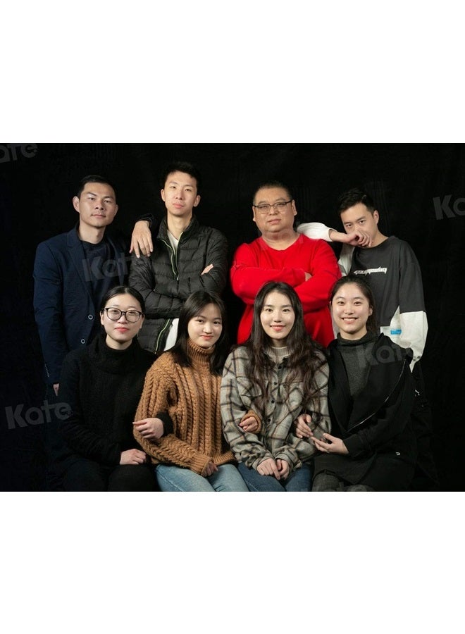 Kate 5ft×7ft Solid Black Backdrop Portrait Background for Photography Studio - Image 3