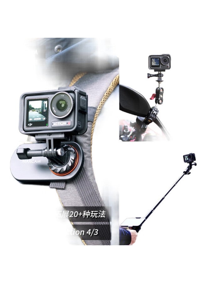 Maxcam/Maisikamu, Suitable For Dji Osmo Action 5/4/3 Pro Action Camera, Car Tripod Suction Cup, Glass Fixing, Car Mount Accessory - Image 2