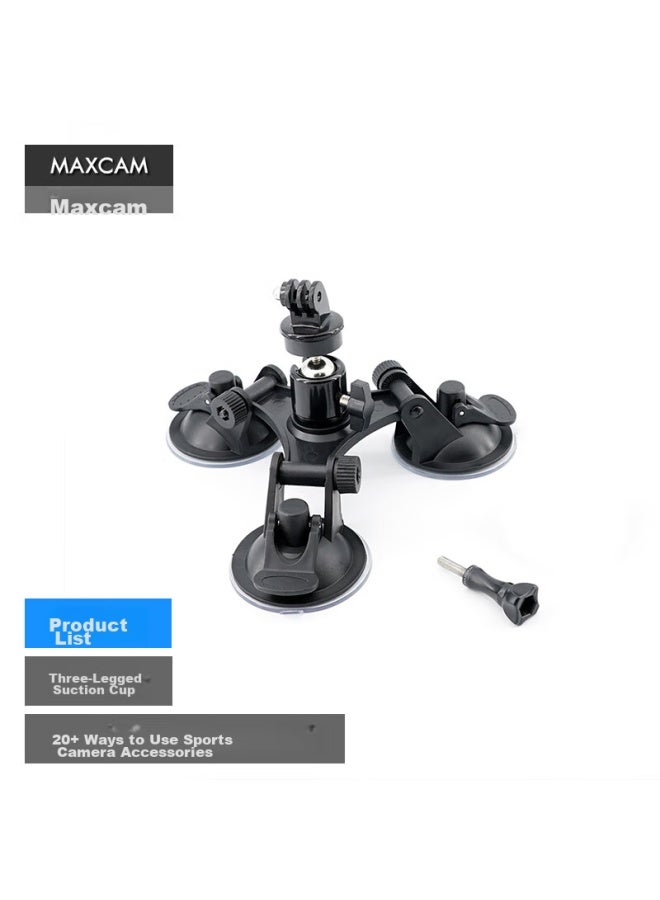 Maxcam/maisikamu, Suitable For Dji Osmo Action 5/4/3 Pro Action Camera, Car Tripod Suction Cup, Glass Fixing, Car Mount Accessory - Image 2
