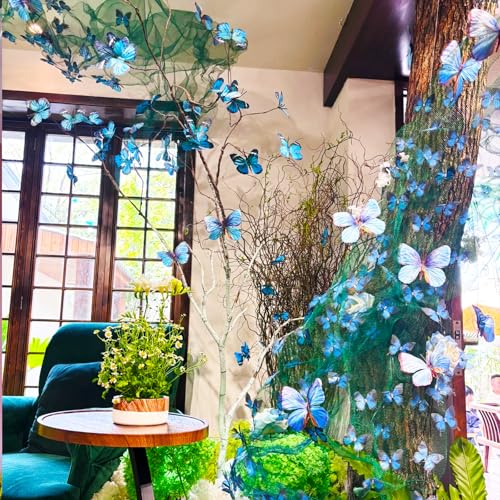 TaTalife Artificial Butterfly, 3D Artificial Butterfly Clips,Silk Floral Butterflies, Suitable for Home Decoration, Flower Arrangement and Foil The Festive Atmosphere (8 Pcs) - Image 4
