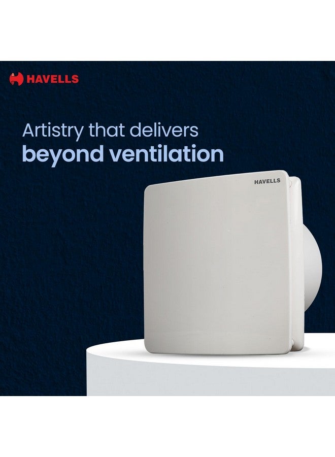 Havells 150mm Ventil Air ZX Exhaust Fan | Strong Air Suction, Rust Proof Body and Dust Protection Shutters | Suitable for Bathroom, Kitchen & Office, 2 Year Warranty | (Pack of 1, White) - Image 3
