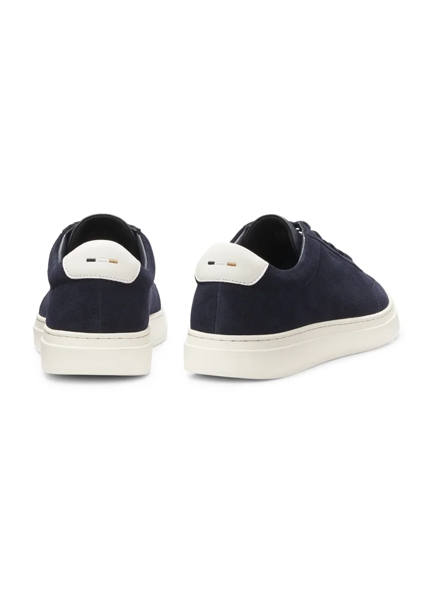BOSS Suede trainers with rubber sole