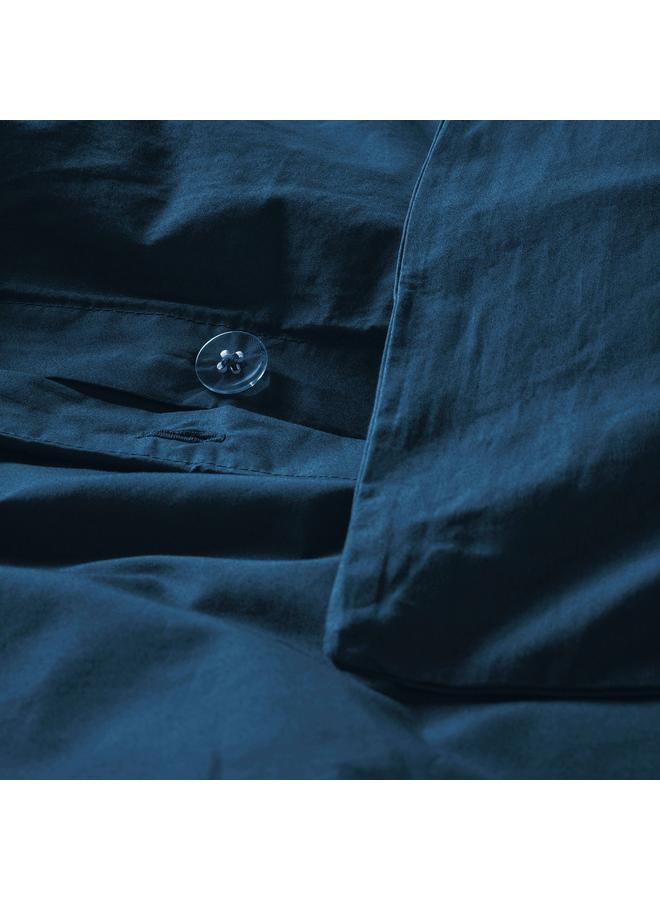 erorex Duvet cover and 2 pillowcases, dark blue, 240x220/50x80 cm - Image 4