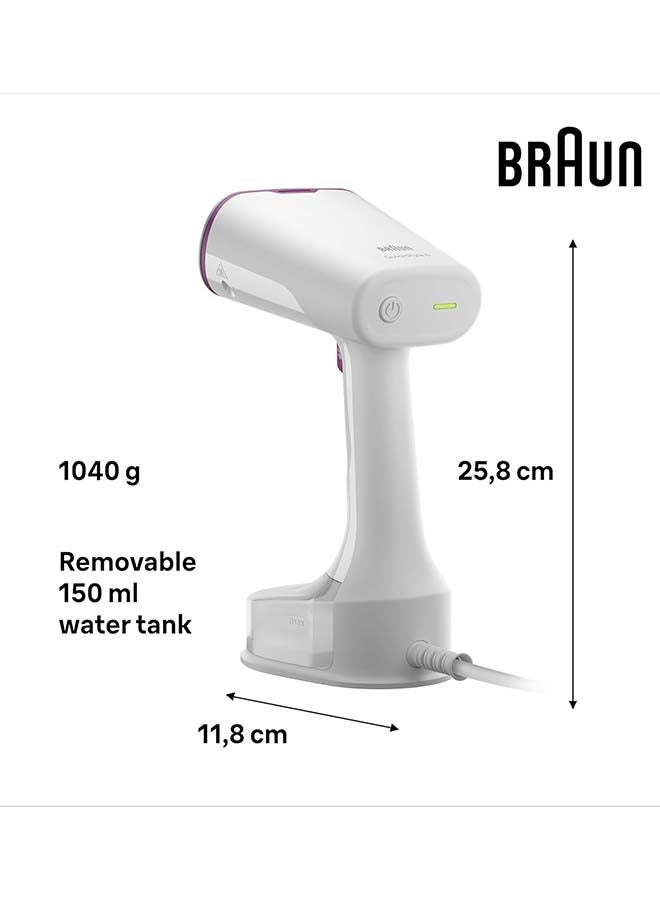 BRAUN QuickStyle 5 Handheld Garment Steamer 150ml1200W 150 ml 1200 W GS5011PU White - Image 3