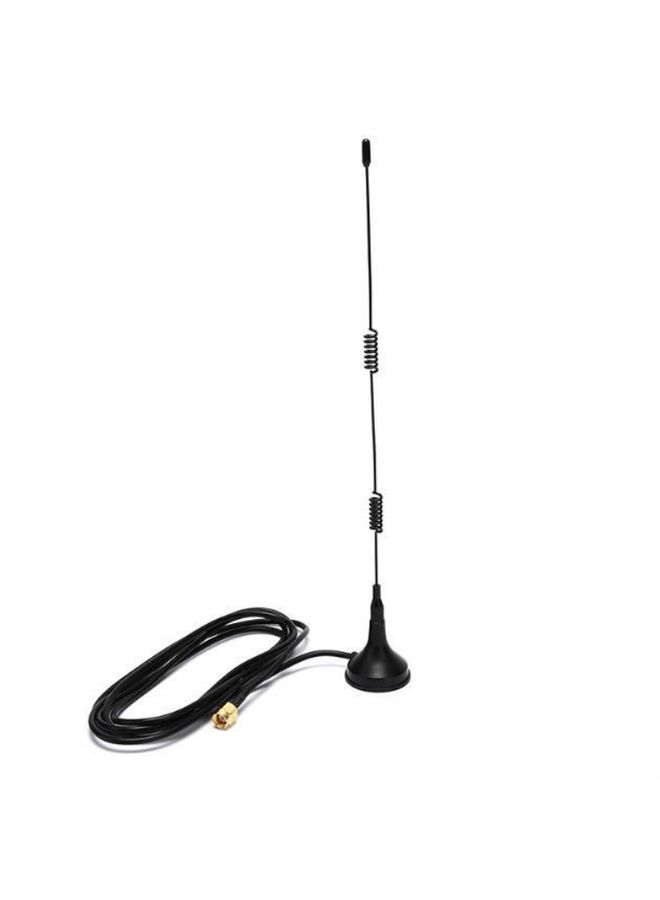 BURAQ 4 PCS 2.4G WiFi Omnidirectional Suction Cup Router Network Card Enhanced Antenna SMA Inner Pattern Inner Needle, Cable Length: 1.5m  - Image 2