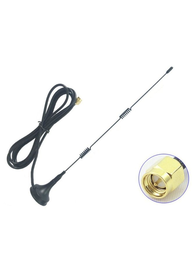 BURAQ 4 PCS 2.4G WiFi Omnidirectional Suction Cup Router Network Card Enhanced Antenna SMA Inner Pattern Inner Needle, Cable Length: 1.5m  - Image 1