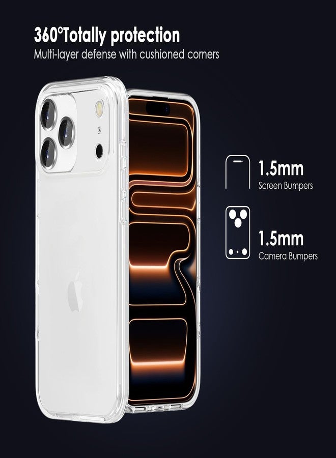 TENOC Phone Case Compatible with 17 Pro Max, Clear Case Shockproof Protective Bumper Slim Cover for 6.9 Inch - Image 3