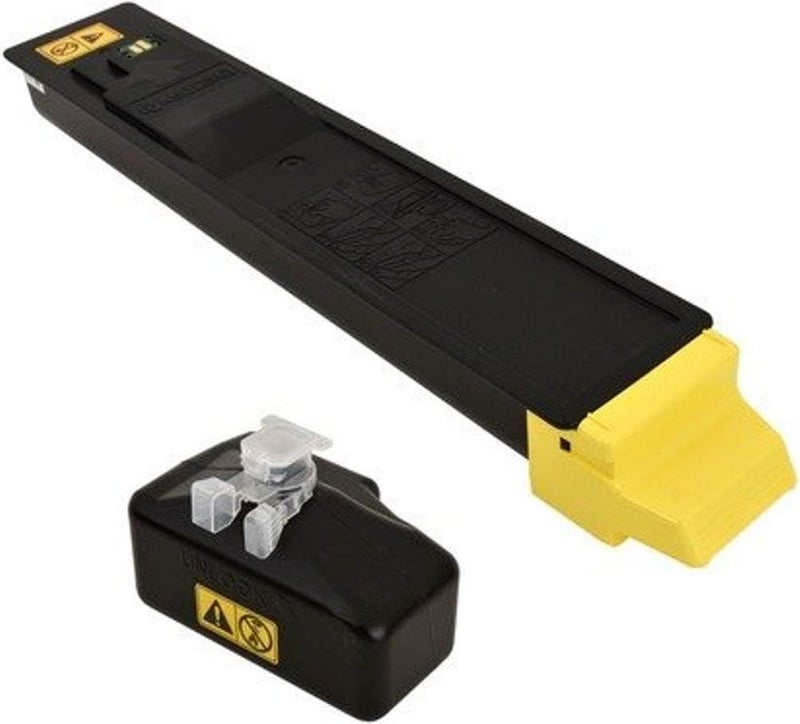 Kyocera 1T02P3AUS0 Model TK8117Y Yellow Toner Kit For use with Kyocera ECOSYS M8124cidn and M8130cidn Color Multifunctional Printers Up to 6000 Pages Yield at 5 Average Coverage