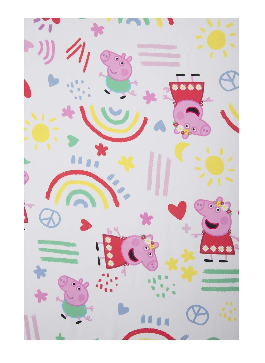 Peppa Pig Peppa Pig Be Nice & Kind 4 Piece Toddler Bedding Set - Includes Comforter  Sheet Set - Fitted and Top Sheet + Reversible Pillow Case for Girls Bed  Pink  - Image 3
