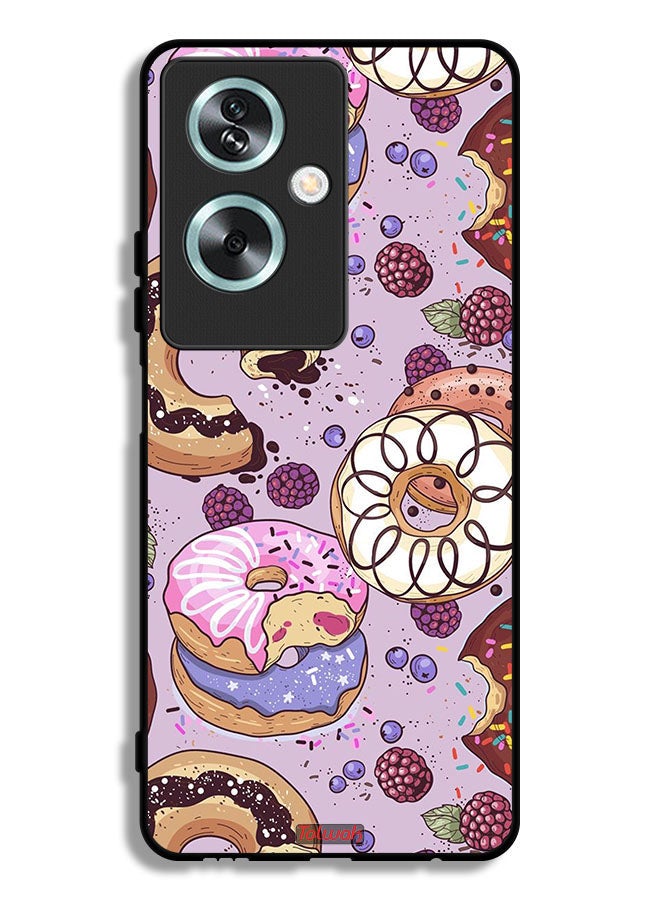 Tolwak Oppo A79 Protective Case Cover Donuts Art - Image 1