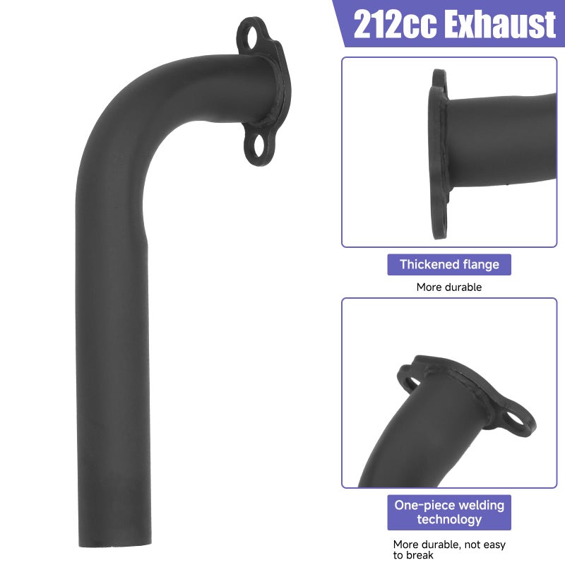 CILOYU 212cc Carburetor Exhaust Stage 1 Kit Replacement for Predator 212 224cc 196cc Coleman Mini Bike BT200X CT200U CT200U-EX Baja MB200 KT196 6.5HP GX200 Engine Go Kart Parts Throttle Assembly - Image 3