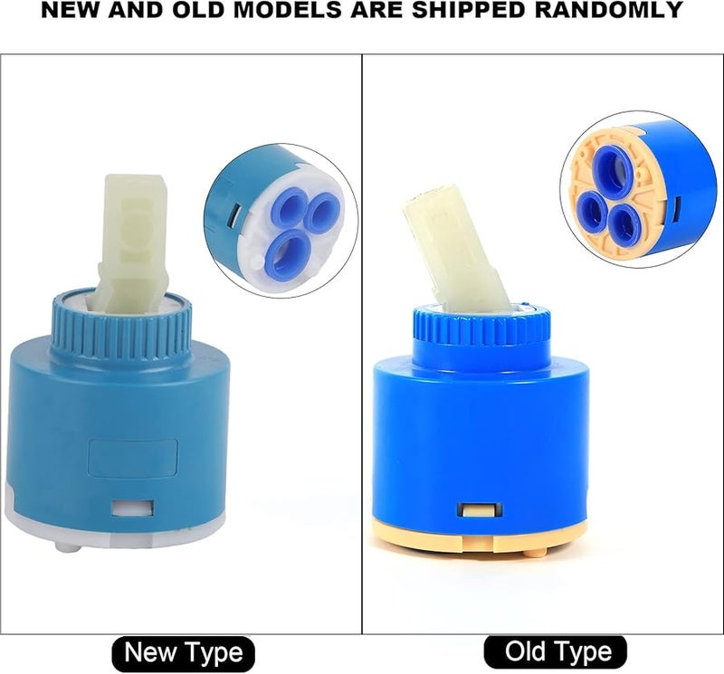 40mm Ceramic Cartridge Flat Base Leak Proof Faucet Valve Replacement for Kitchen Bathroom - Image 1