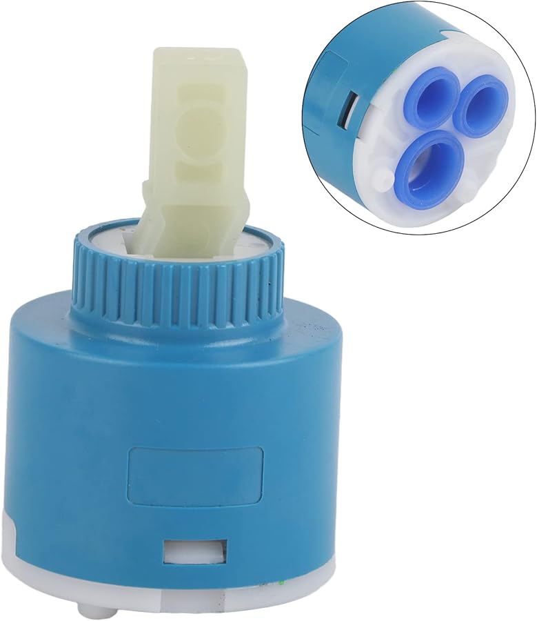 40mm Ceramic Cartridge Flat Base Leak Proof Faucet Valve Replacement for Kitchen Bathroom - Image 2