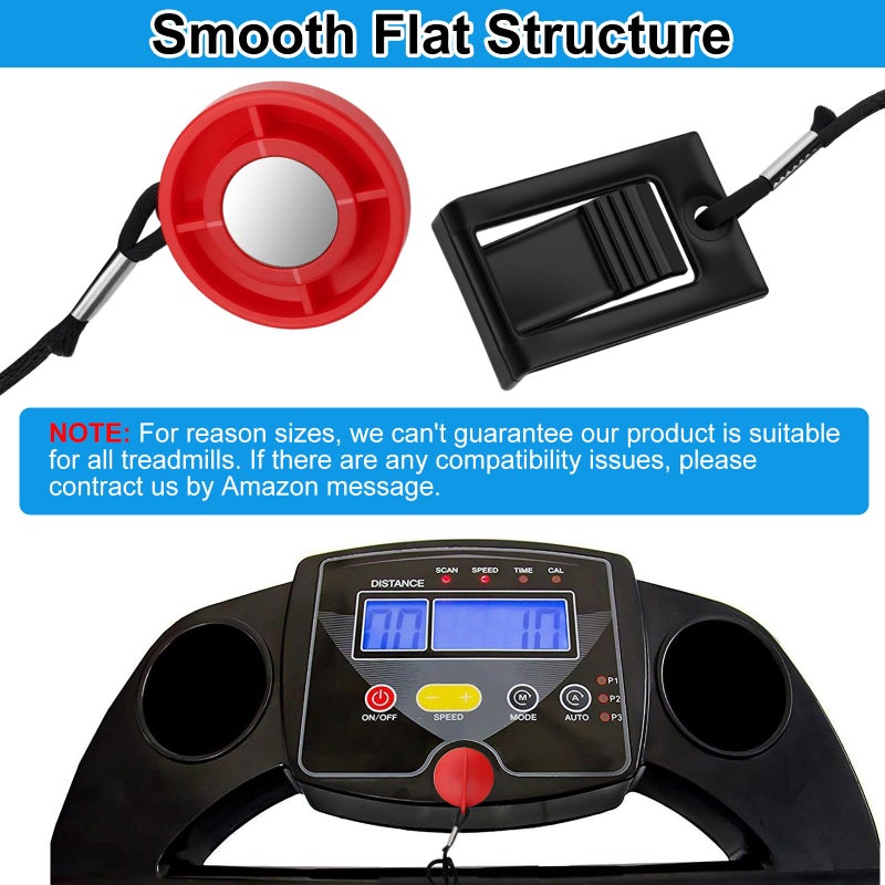 EEEKit Treadmill Magnet Safety Key, Universal Treadmill Key Replacement, Magnetic Emergency Stop Compatible with Image Reebok Epic Golds Gym Freemotion Healthrider Running Machine - Image 2