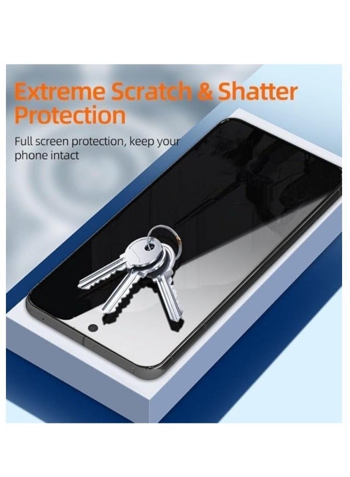 ELTRAZONE Privacy Screen Protector for Samsung Galaxy S25 Plus 5G 2024 – Anti Spy, Anti Scratch, Full Coverage TPU Soft Film – Ceramic Flexible Matte Finish, Easy Application, Bubble-Free, Clear Viewing, Not Tempered Glass - Image 4