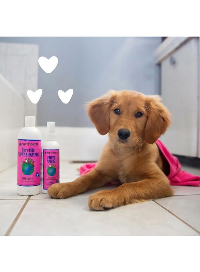earthbath , Wild Cherry 3-in-1 Puppy Deodorizing Spritz - Dog Odor Eliminator for Strong Odor, Cruelty-Free Dog Cologne, Dog Wash Spray, Made in USA, Dog Bathing Supplies - 8 Oz (1 Pack) - Image 5