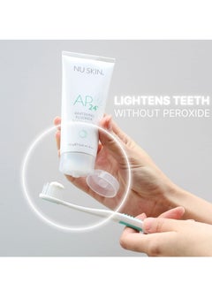 Nu Skin AP 24 Whitening fluoride toothpaste, brightens teeth, helps prevent tooth decay, gentle vanilla mint formula 110g  - Image 5