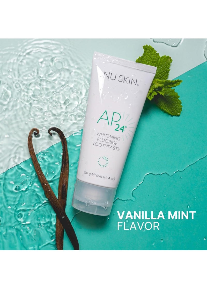 Nu Skin - AP 24 Whitening fluoride toothpaste, brightens teeth, helps prevent tooth decay, gentle vanilla mint formula 110g - Image 1