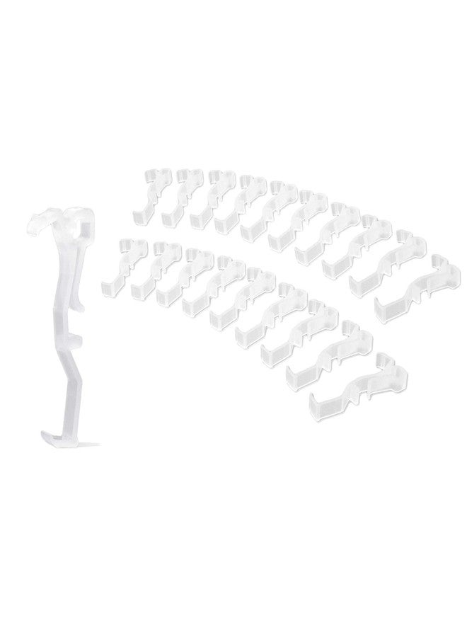 DALIX 2.5" Valance Clips Vertical Horizontal Blinds Parts Window Installation 20 Pack - Image 1