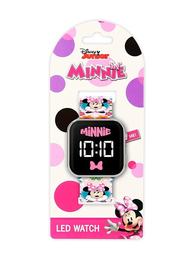 Disney  Girls Digital Square Shape Plastic Wrist Watch - MN4484 - 35 Millimeter  | Best Price UAE