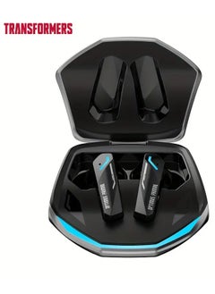 TRANSFORMERS Transformers TF-T10 Wireless Bluetooth Earbuds Gaming Headphones Deep Bass Low Latency Game Headset with Built-in Microphone For Gaming Noise Canceling Headsets Grey  - Image 1
