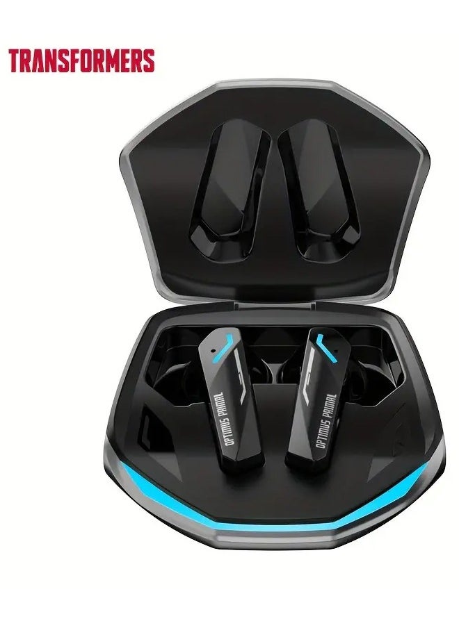 TRANSFORMERS Transformers TF-T10 Wireless Bluetooth Earbuds Gaming Headphones Deep Bass Low Latency Game Headset with Built-in Microphone For Gaming Noise Canceling Headsets Grey  - Image 1