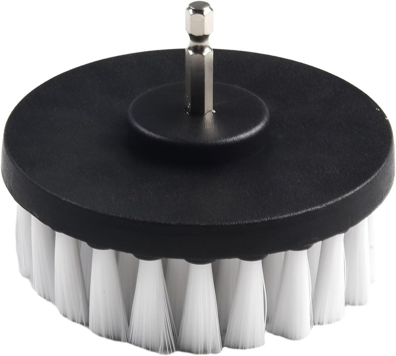 4 in Electric Drill Brush Carpet Tile Leather Upholstery Cleaning Attachment, 0.25 Inch Shank Cordless Drills, 10.2 cm - Image 1