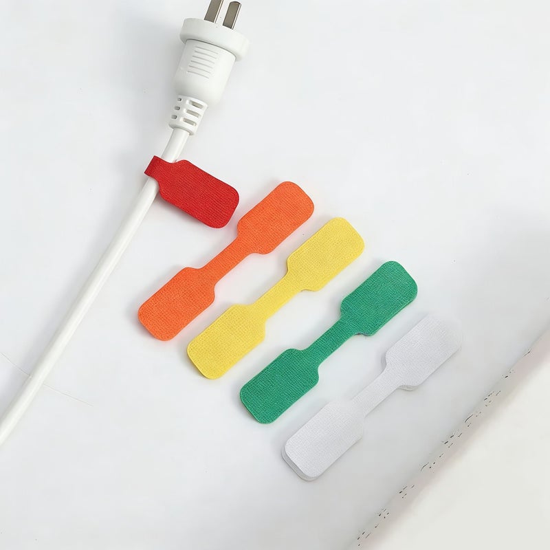 5 Pieces Assorted Fasteners Self-Adhesive Reusable Writable Cable Tying Straps - Image 5