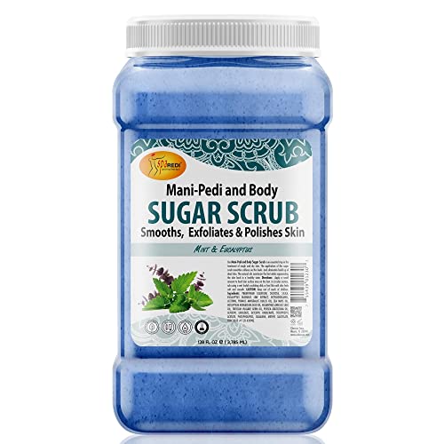 SPA REDI – Sugar Body Scrub, Mint and Eucalyptus, 128 Oz, Exfoliating, Moisturizing, Hydrating and Nourishing, Glow, Polish, Smooth and Fresh Skin - Body Exfoliator - Image 2