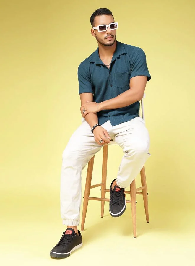 تايك تو قميص بقصة سليم فت محبوك بنمط وافل