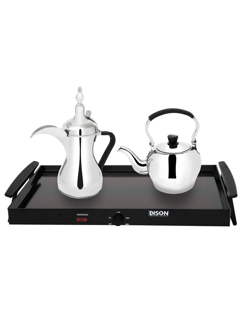 EDISON Multi-Use Grill & Heating Tray Black 600W  - Image 1