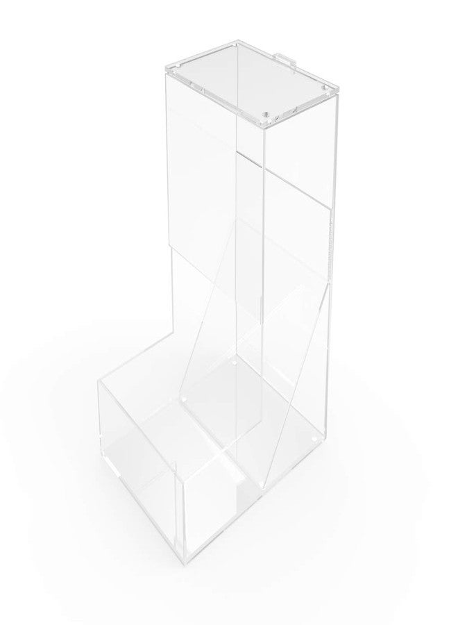 FixtureDisplays® 6" w x 8.6" h x 8" d Gravity Dispenser, Acrylic Plaxiglass Candy Bin Compartment 13035NEW-2D - Image 1