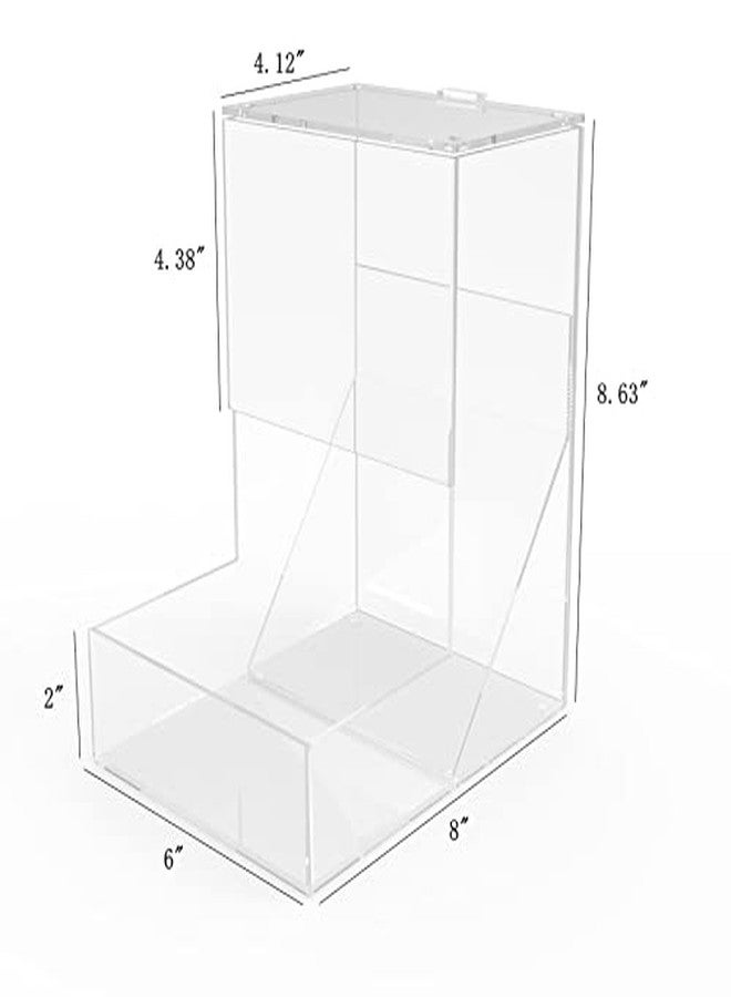 FixtureDisplays® 6" w x 8.6" h x 8" d Gravity Dispenser, Acrylic Plaxiglass Candy Bin Compartment 13035NEW-2D - Image 2