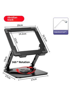 Tablet Stand Desktop Game For Ipad Special Carbon Steel Support Frame Learning Painting 11-inch Hollow Wholesale-Color:V10 Rotating Model [black]-stable/dual Axis/adjustable