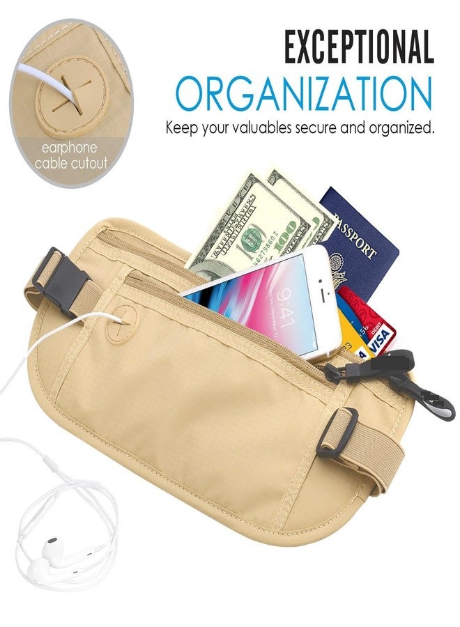 YESVIYA Blocking Travel Money Belt for Men & Women - Hidden Waist Pouch for Passport, Cash, Phone, Cards & Travel Documents - Anti-Theft, Secure & Lightweight Travel Wallet - Image 5